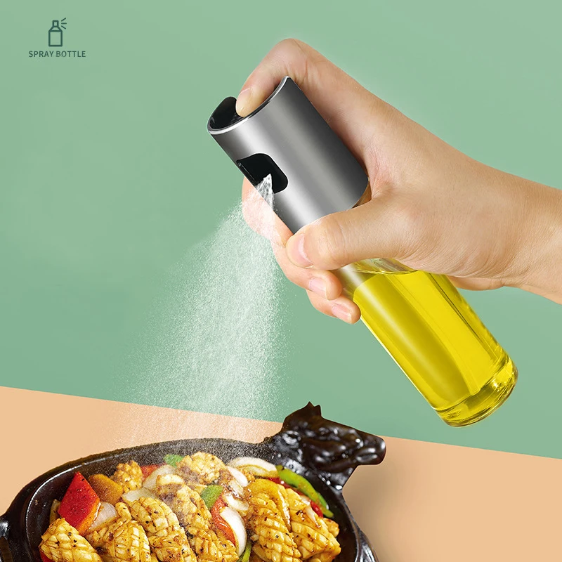 

Kitchen Olive Oil Sprayer Bottle Cooking Accessories Oil Dispenser Glass Spray Cruet Soy Sauce Container Leak-proof BBQ Tools