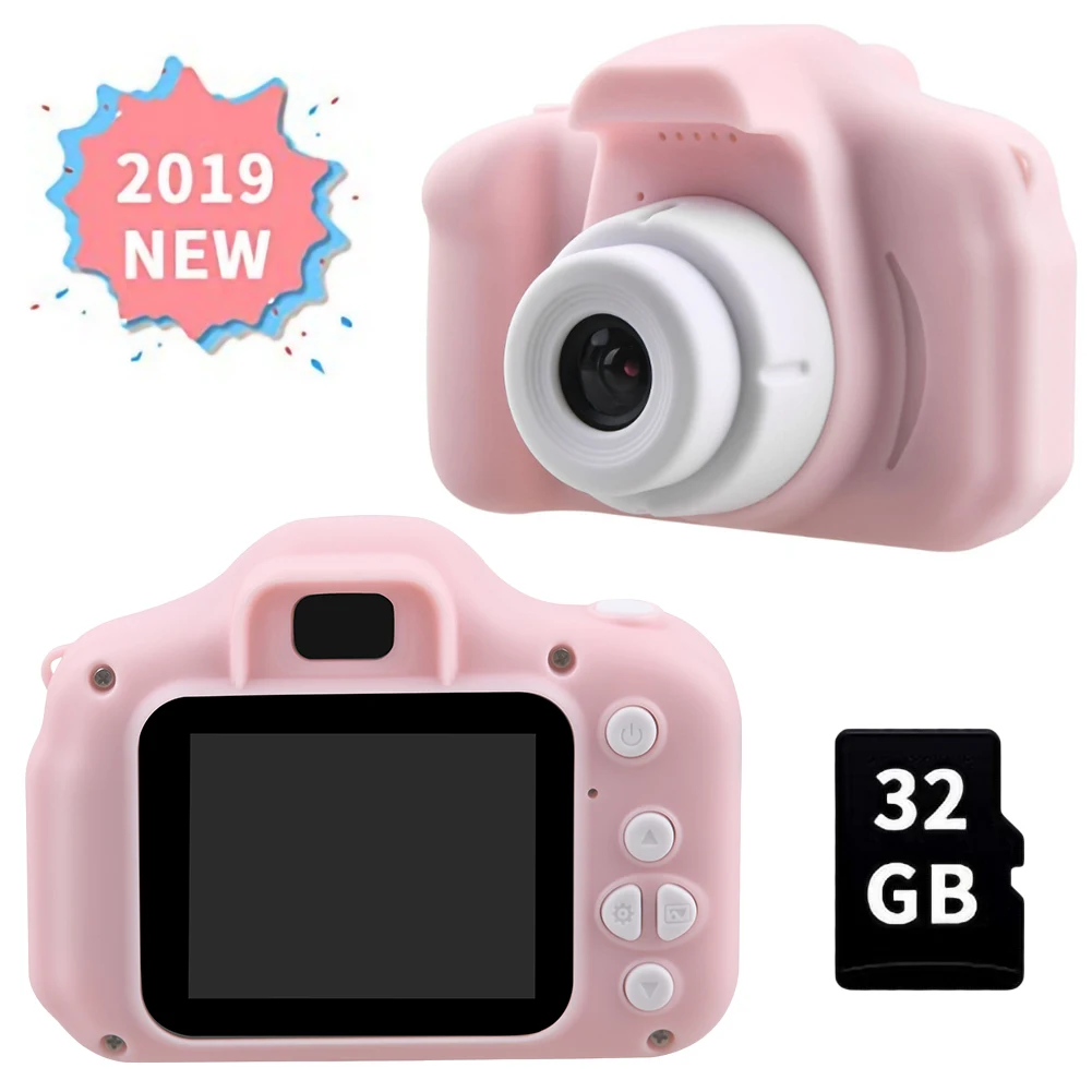 Детская цифровая видеокамера подарок для девочек миниатюрная перезаряжаемая