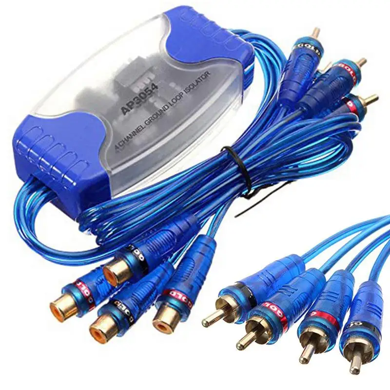 

Audio Noise Hum Filter AP3054 50W 4-channel Stereo Ground Isolator