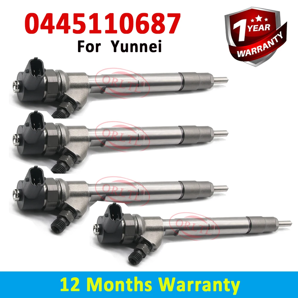 ORLTL 4 шт. 0 445 110 687 новый дизельный топливный инжектор 0445110687 Форсунка для впрыска