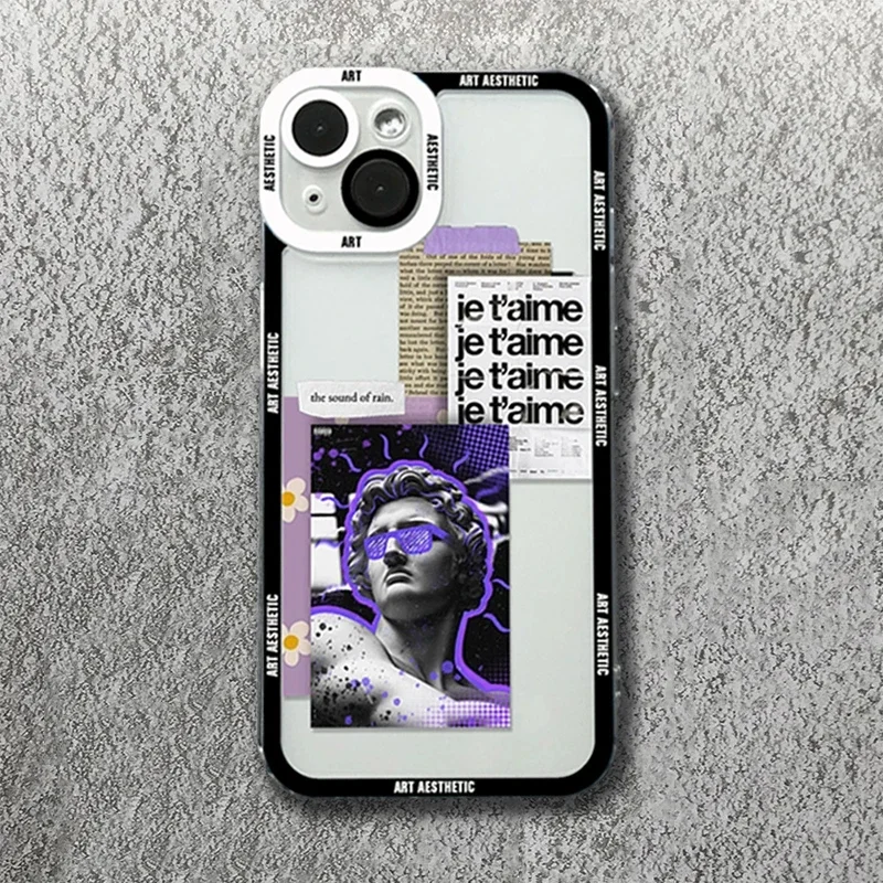 Новый чехол для телефона Great Art Aesthetic David Mona Lisa Samsung A16 A06 A55 A35 A25 A15 A05 A54 A34 A24 A14 A53 Clear TPU
