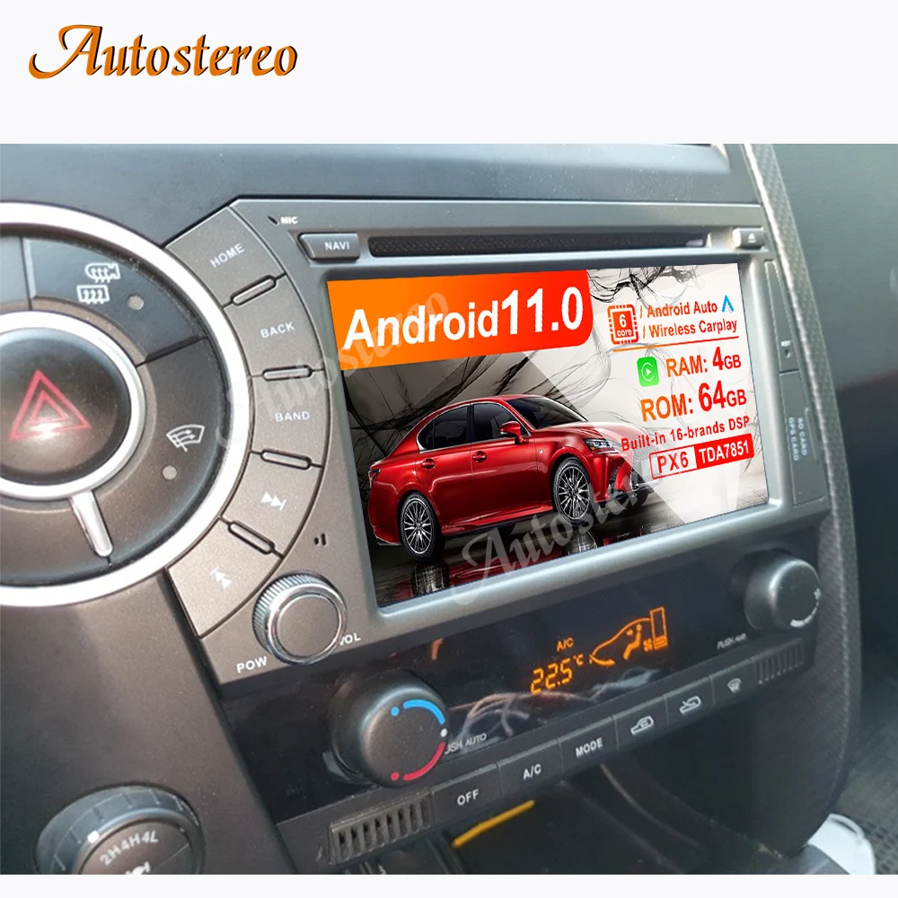 Автомобильный GPS-навигатор на Android 11 64 ГБ для Ssangyong Kyron Actyon Micro 2005-2011 мультимедийный