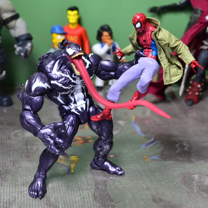 

Anime Legends Spiderman Heroes No Return Deadly Venom 2 Action Figure Model Peter Parker Slaughters 6-inch Doll Toy For Children