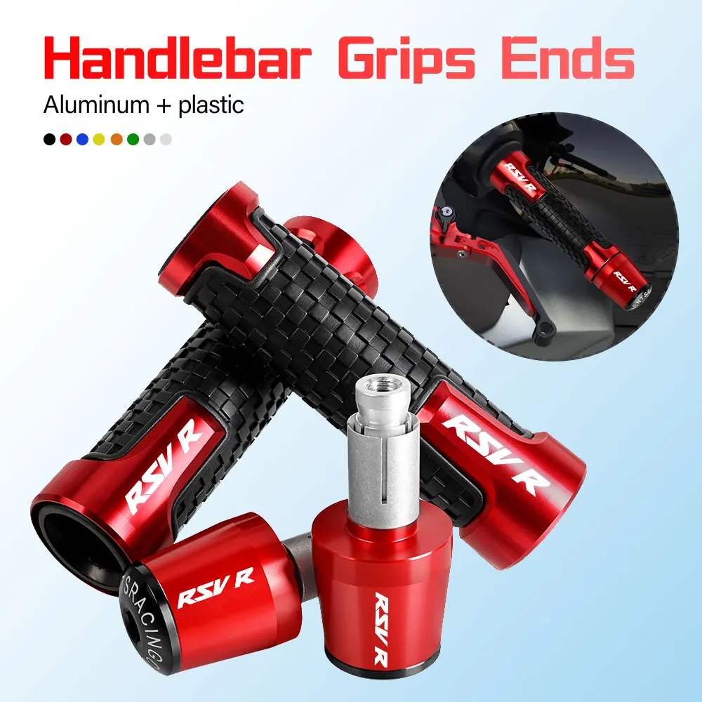 

7/8'' 22mm Motorcycle handlebar grips ends handle bar Anti-skid grip end FOR Aprilia RSVR 1998 1999 2000 2003 2004 2005 2006