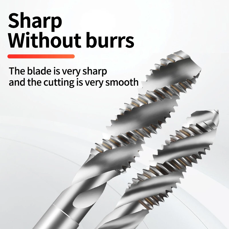 ЛЕНТЫ BOSS HSSE-M35 Стандартный длинный хвостовик JIS 100 мм спиральный рифленый метчик UNC