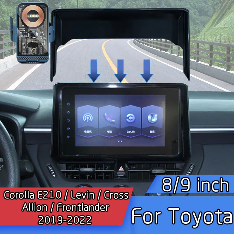 

Автомобильное беспроводное зарядное устройство для Toyota Corolla E210 Levin Allion Frontlander Cross 19-22, 8/9 дюйма