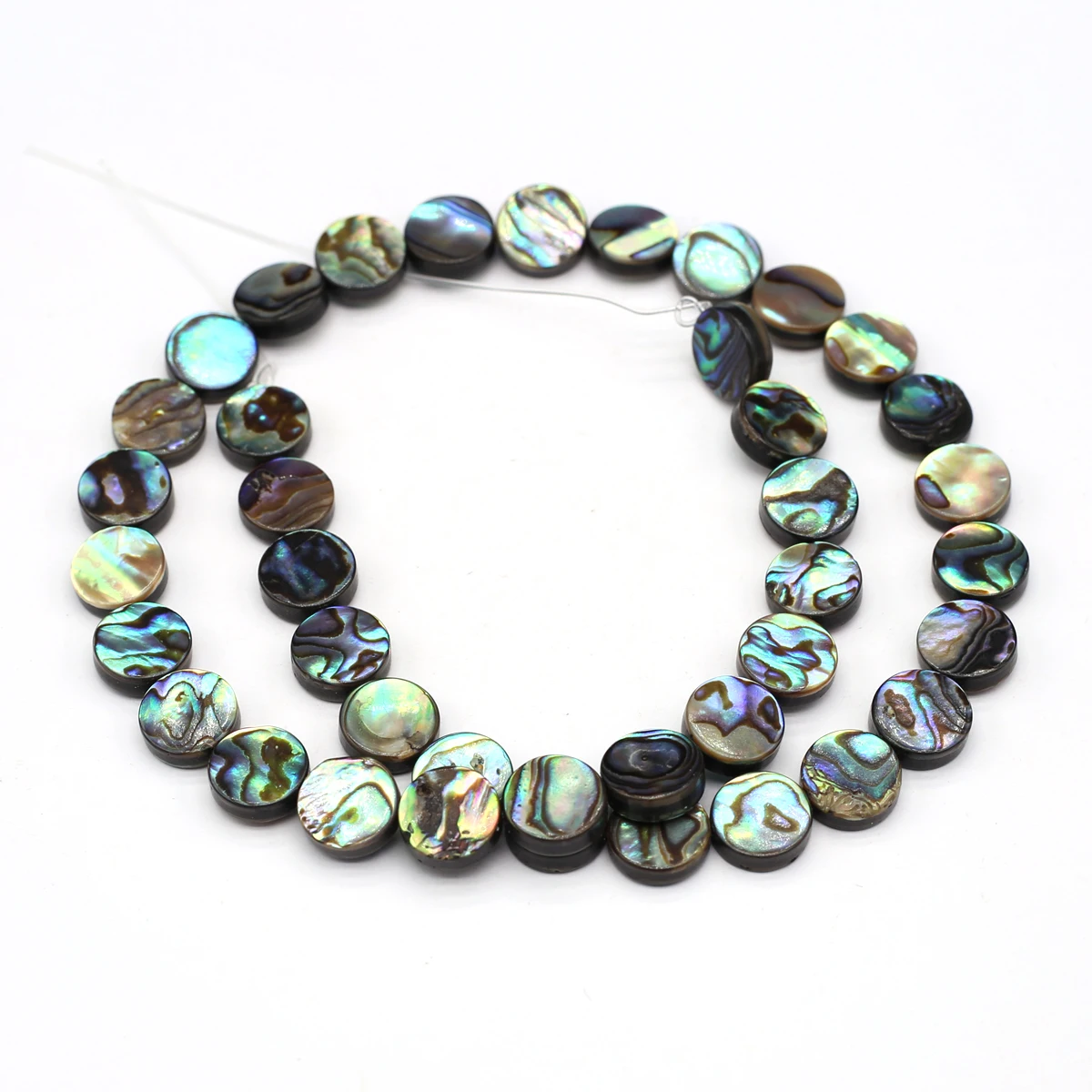

Natural Abalone Shell Beads Round Shape Abalone Bead Necklace Accessories Charms for Jewelry Making Necklace Bracelet Gift
