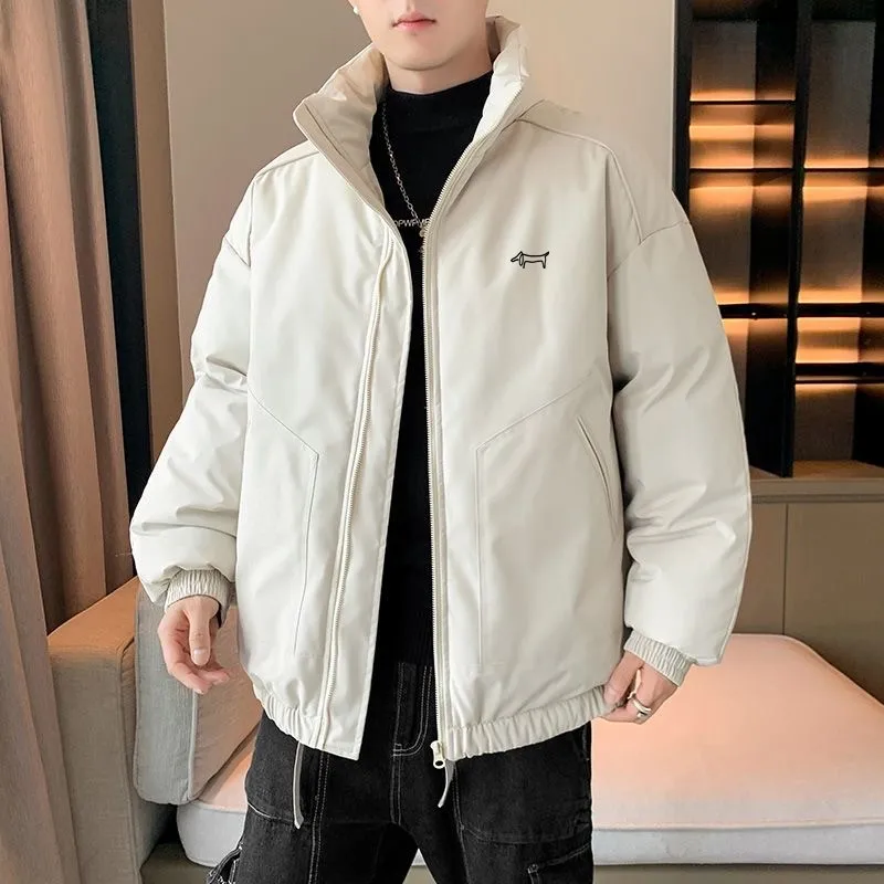 Winter Down Cotton Men's Golf Jackets High collar Windproof Thicken keep Warm golf coat Fashion Men Casual Coat Clothing 골프웨어