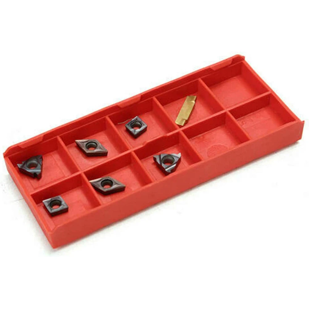 

21Pcs 10mm Shank Lathe Boring Bar Carbide Inserts Turning Tool Holder Set Grooving Carbide Inserts Parting And Grooving Tool