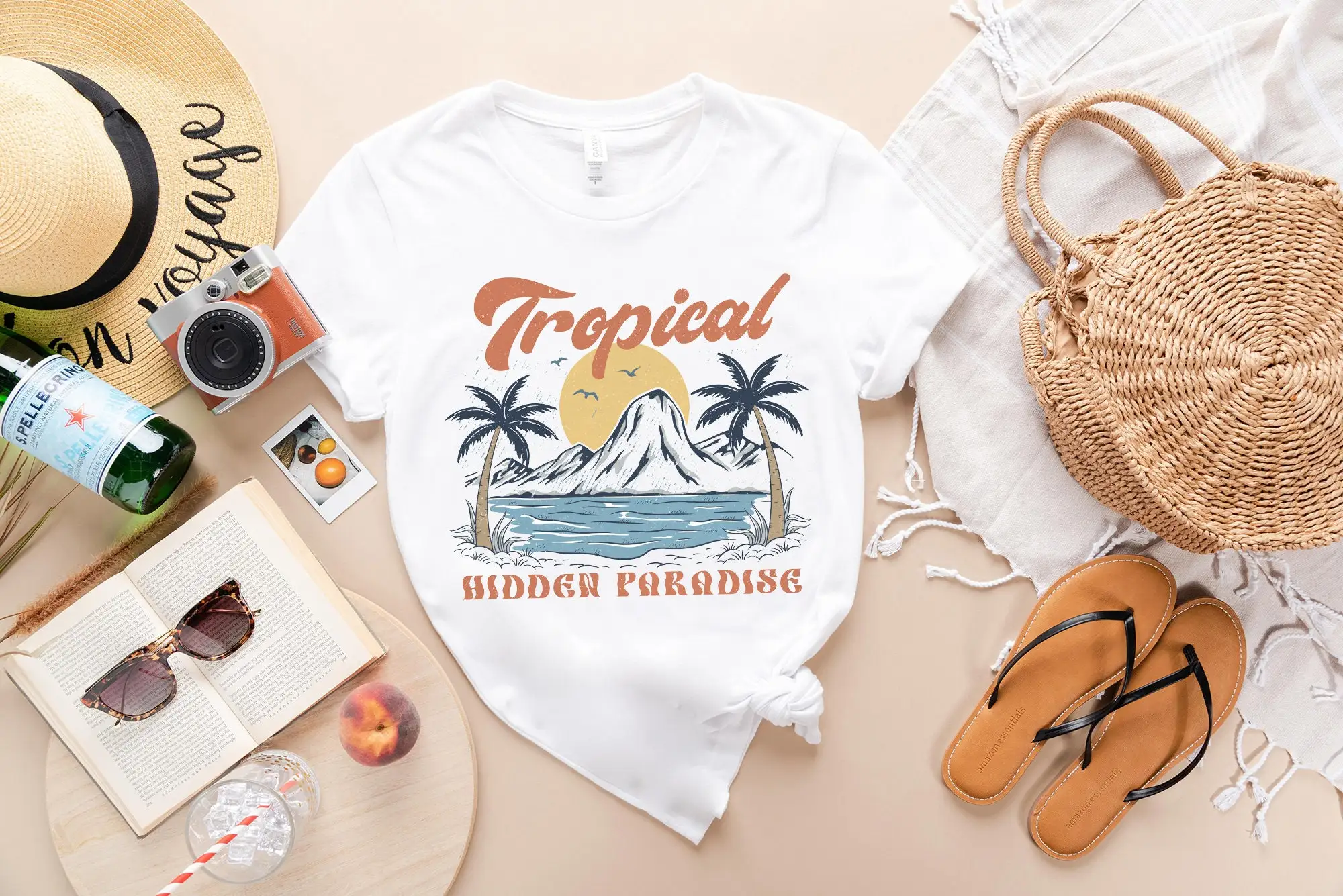 Футболка для летних каникул Tropical Hidden Paradise Trendy Lover SunseT Holiday RTR326