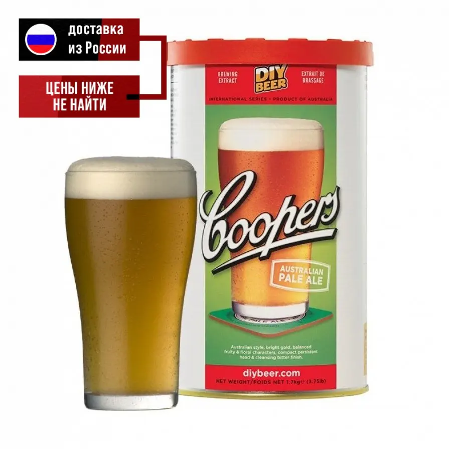 Охмелённый солодовый экстракт Coopers - Australian Pale Ale 1.7 кг