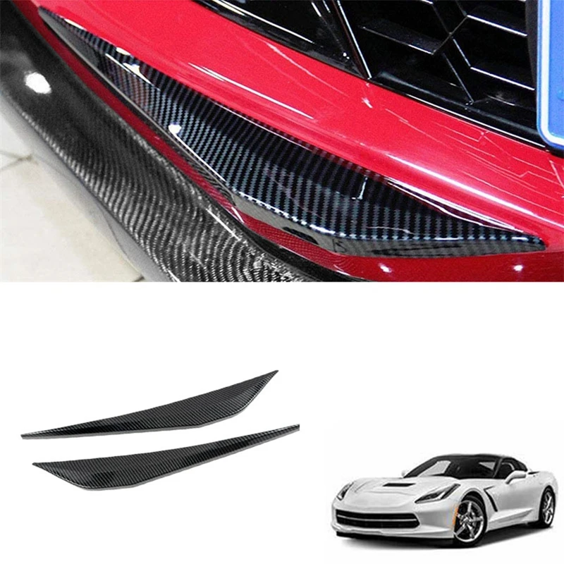 

Car Carbon Fiber Bumper Moulding For Chevrolet Corvette C7 2014-2018 Bumper Lip Corner Splitter Strip