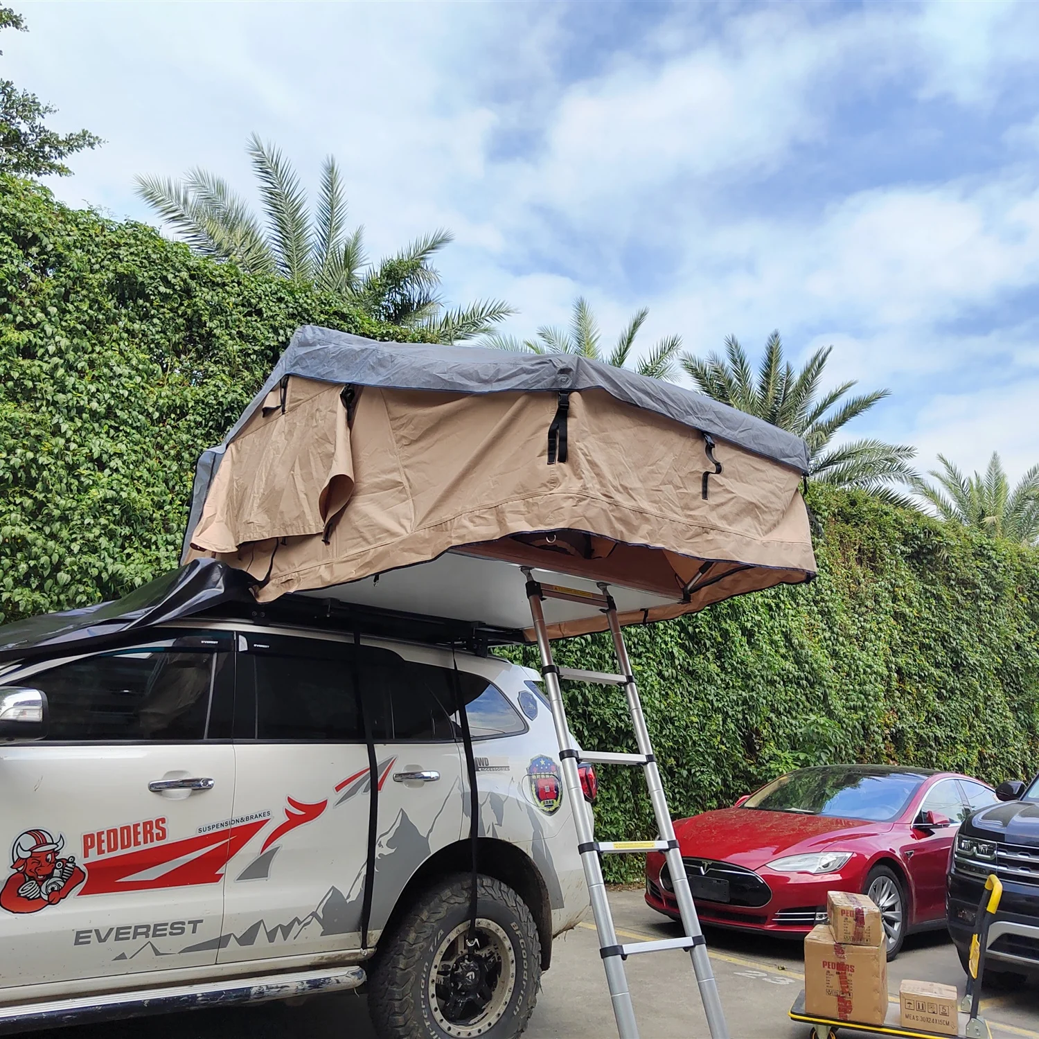 

Car Camping Tent Polyester-cotton OEM Tent 4x4 Offroad Soft Roof Top Tents