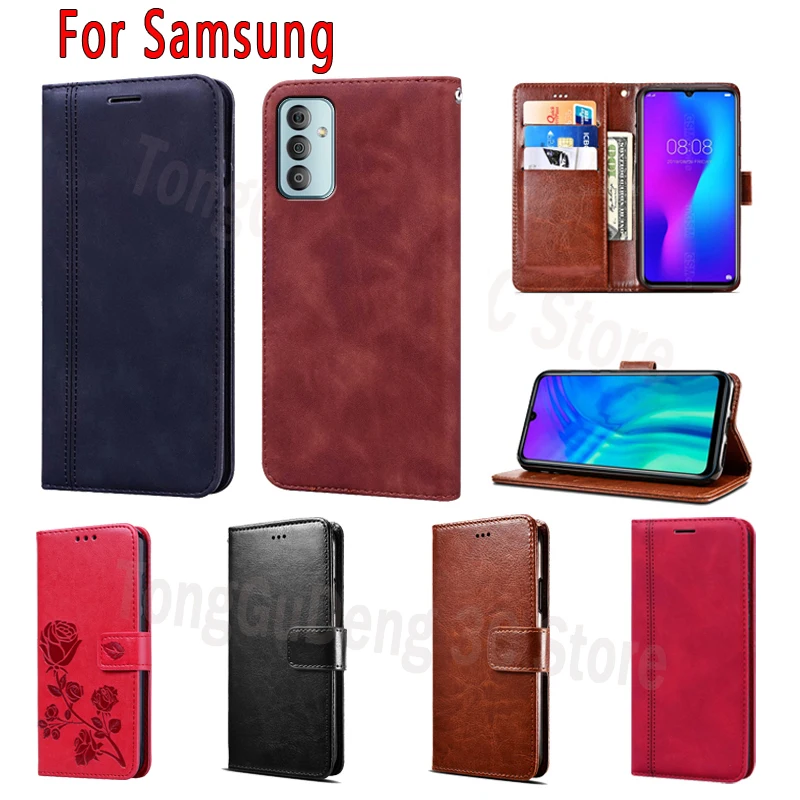

Funda Cover For Samsung Galaxy F23 F02s F12 F22 F62 F52 F42 5G Case Leather Wallet Book For Samsung F 23 12 42 52 62 22 Case Bag
