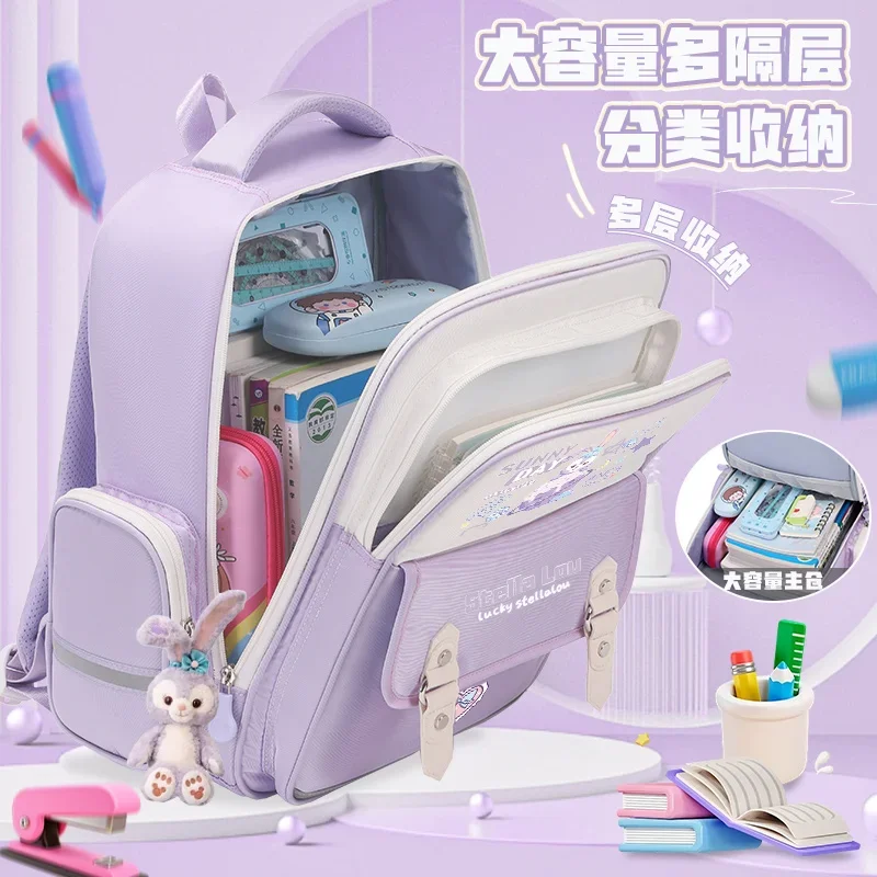 Новый школьный портфель Disney StellaLou милый мультяшный Повседневный и легкий рюкзак