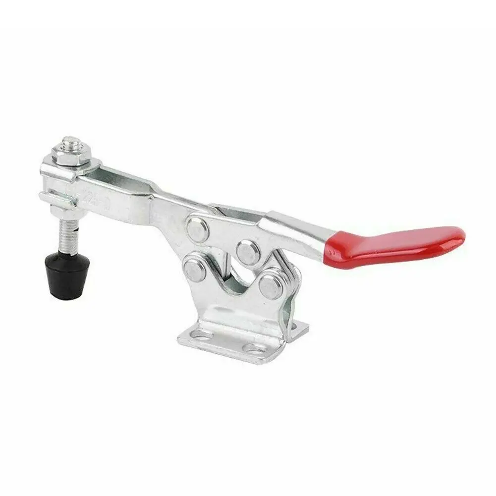 

GH-225D Toggle Clamp HCS 227Kg Quickly Holding Capacity Metal Horizontal Clips Flanged Base Side Mount Short Bar