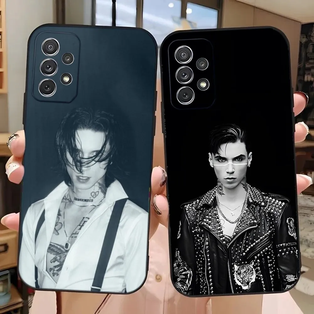 Чехол для телефона Rock A-Andy Biersack Samsung Galaxy A13 A21s A22 A31 A32 A52 A53 A71 A80 A91 Мягкий черный чехол