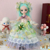new 30cm bjd cute doll 6 points two dimensional girl 3d comic face doll 22 joint movable girl birthday gift children diy toys