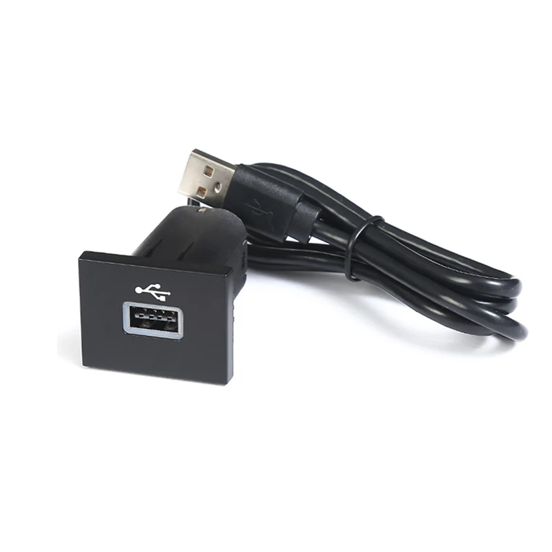 

Car Black USB Input Adapter Audio Radio u-disk flash Socket Interface Cable For Ford Focus 2 Mk2 2009-2011