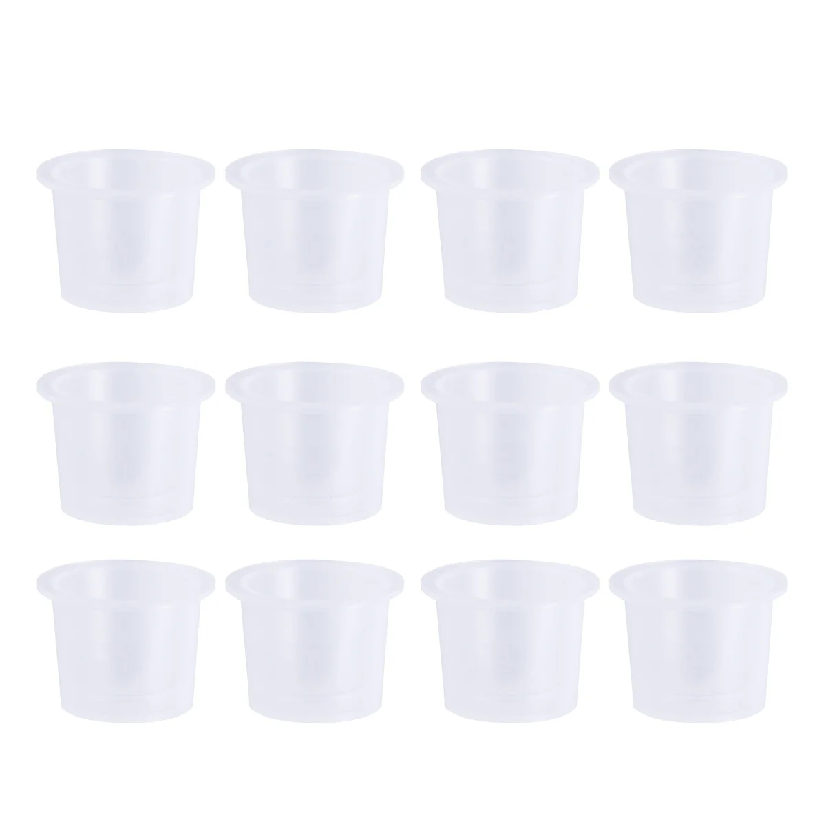 

100 Pcs Tattoo Cups Small White Ink Tattoo Pigment Holder Suite Ink Caps Tattooing Small Tattoo Ink Caps Small