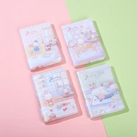 mini a7 notebook buckle notebook 70 sheets 140 pages cartoon pattern horizontal line inner page random pattern pocket notebook
