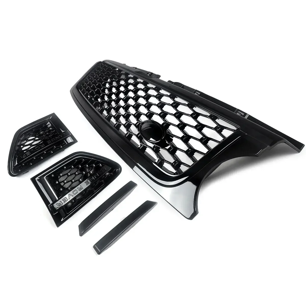 Для Land Rover Range Sport 2010 2011 2012 2013 глянцевая черная передняя решетка вентиляционные