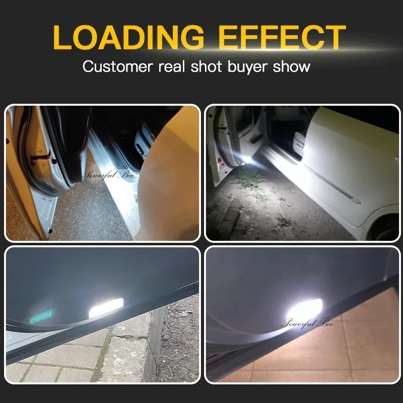 2 x CANBUS automobile LED welcome door lamp lights white bulb for Lexus RX300 RX330 RX350 RX400 LS460 LS600 LX570 cars |