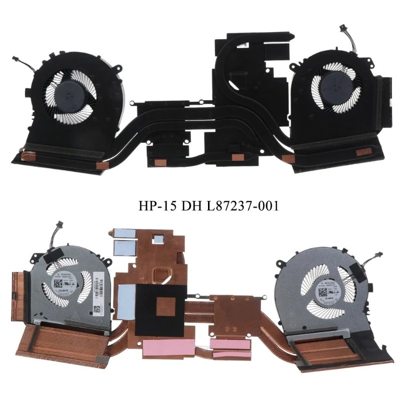 

for hp 15-DH L87237-001 Laptop Cooler Radiator Notebook Cooling Fans CPU GPU