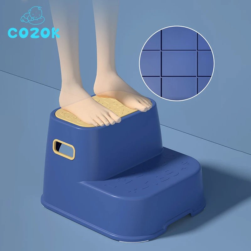 

COZOK Toilet Training Step Stool For Baby 2 Layers Children's Footstool Hand Washing Ladder Chair Antiskid Potty Train Footpad