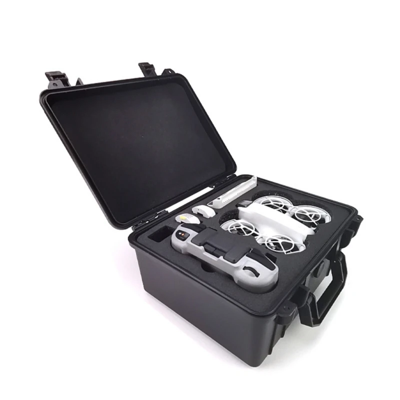 Портативная защитная коробка для дронов с пенопластовой внутренней частью водо-