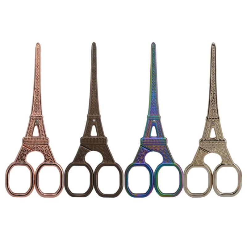 

13.8CM Vintage Eiffer Tower Stainless Steel Scissors For Needlework DIY Sewing And Embroidery Scissors Accessories Tools