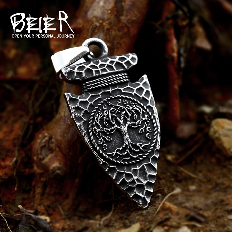 Ожерелье с подвеской Древо жизни из нержавеющей стали