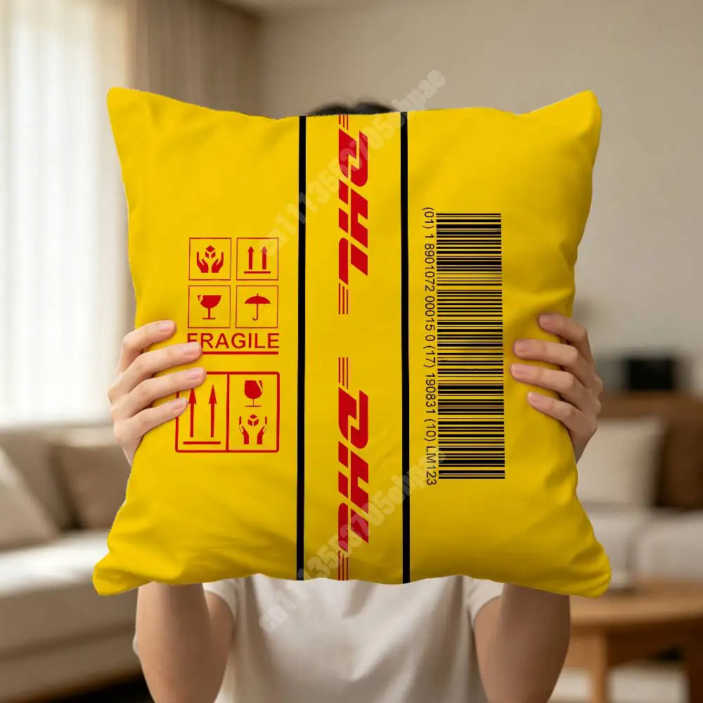 Фото D-DHL-S Worldwide Express Чехол для подушки дивана/кресла, уютный акцентный декор для спальни и студии №5