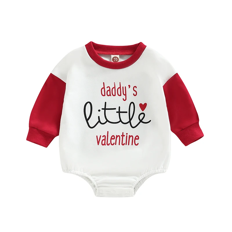 

Bmnmsl Baby Girls Romper, Long Sleeve Crew Neck Letters Print Autumn Bodysuit for Casual Daily