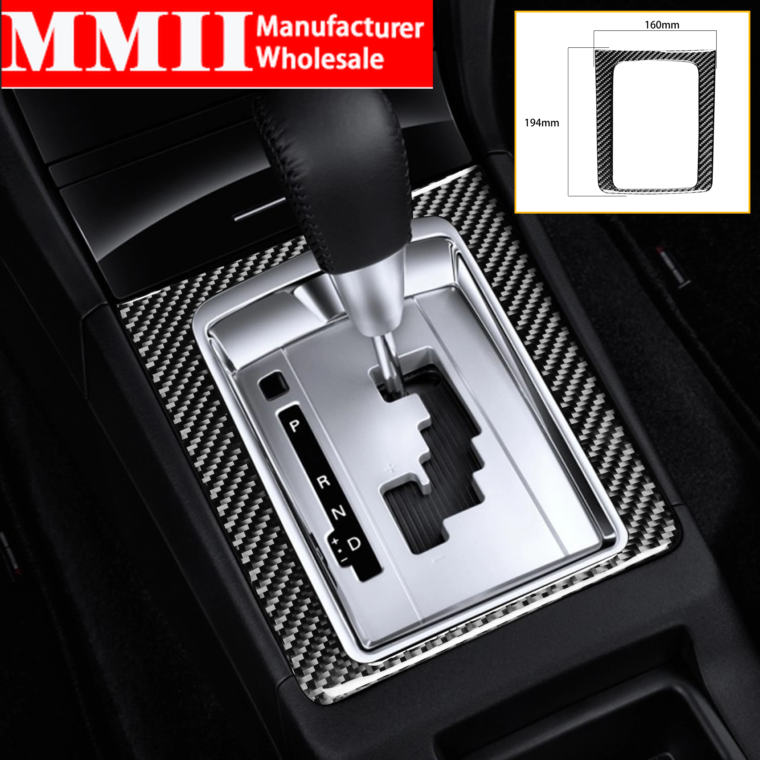 

Car Accessories For Mitsubishi Lancer EVO X 2008-15 Carbon Automatic Transmission Gear Box Shifter Surround Frame Cover Sticker