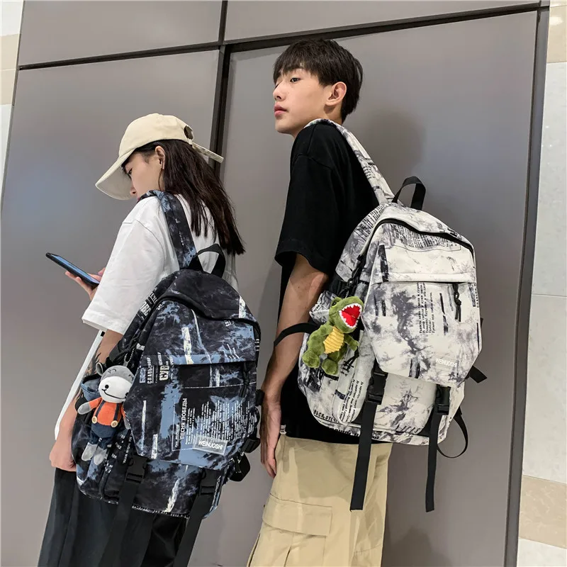 

street style hip hop backpack bags Graffiti nylon school travel bag for skateboard basketball cycling running hiking