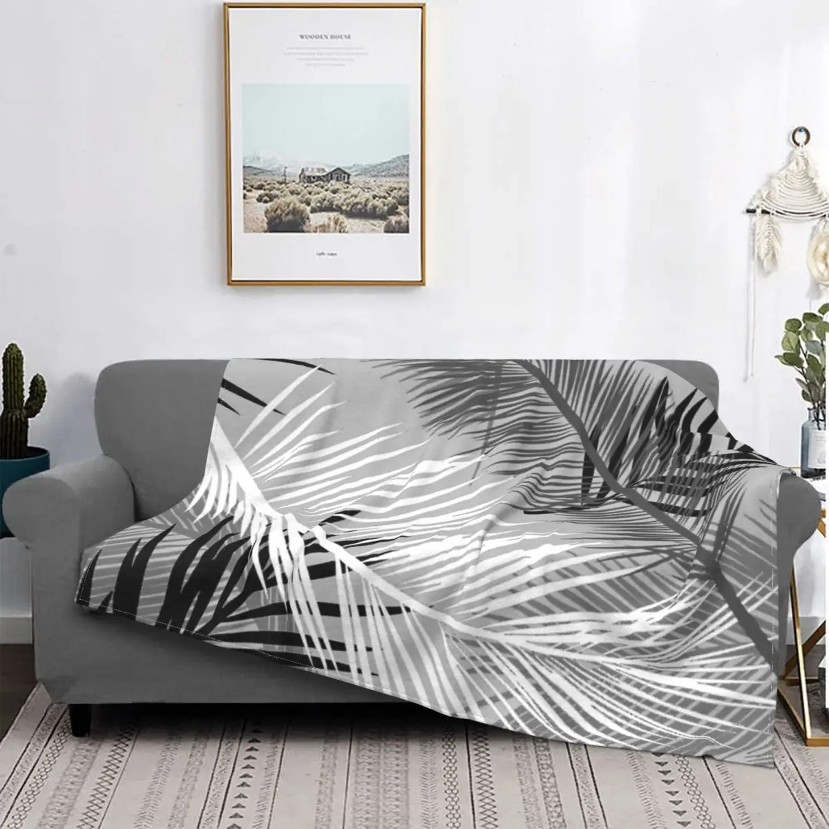 

Manta с принтом пальмы, куклы для камеры, мягкой, пикника, 220x240
