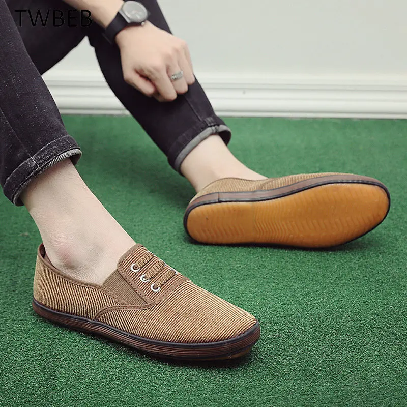 

2023 Spring Autumn New Men's Canvas Rubber Casual Sneakers for Middle-aged and Elderly Wholesale, Anti-slip Breathable Shoes