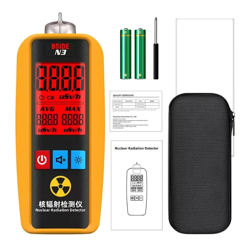 

Nuclear Radiation Detector X-rays Y-rays Tester for Monitoring Imported Product Jewelry, and Construction Materials DropShipping