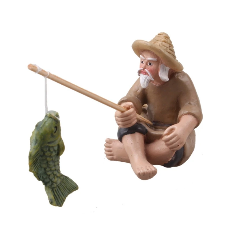 

Aquariums Fisherman Decorations Fish Tanks Underwater Shelter Fish Hideout-House Dropship