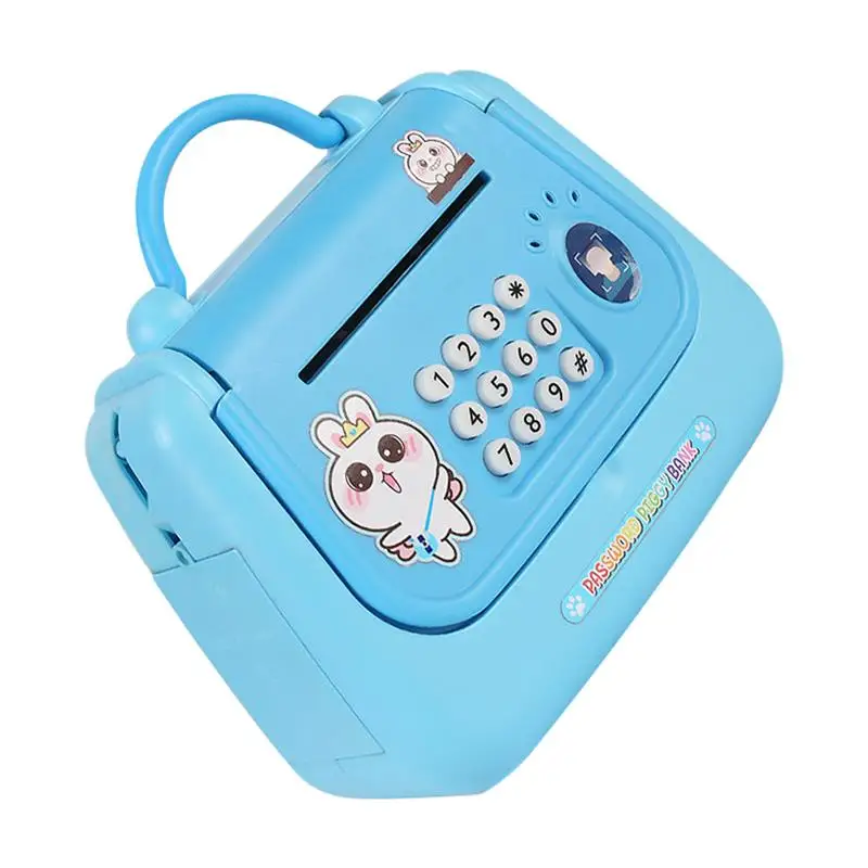 

Kids Safe Box With Password Mini ATM Money Bank With Password Automatic Paper Money Scroll Saving Box Great Gift For Kids