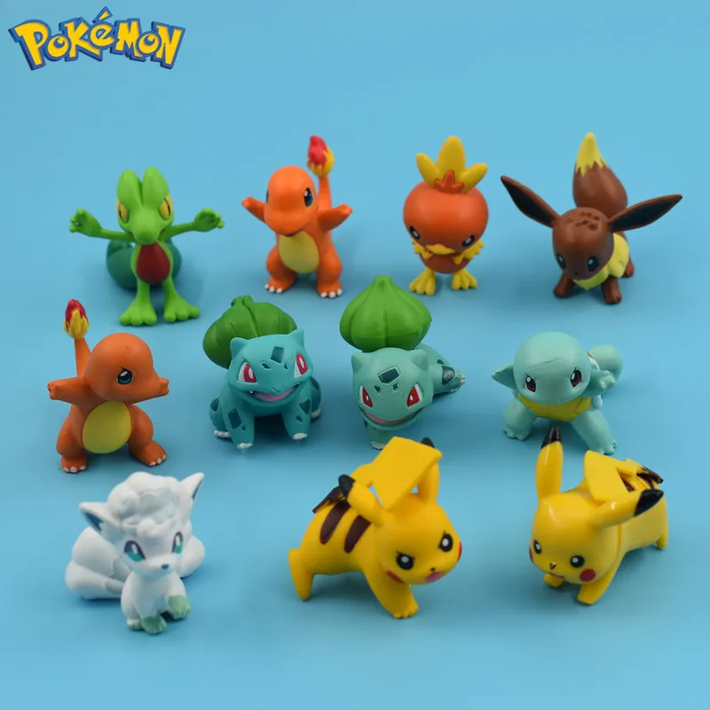 

One Piece Pokemon Pikachu Figure Ornaments Decoration Jenny Turtle Anime Figure Birthday Cake Baking Decoration Birthday Gifts