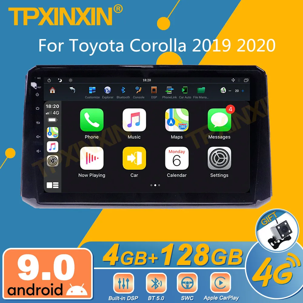 

For Toyota Corolla 2019 2020 Android Car Radio 2Din Stereo Receiver Autoradio Multimedia Player GPS Navi Head Unit Screen