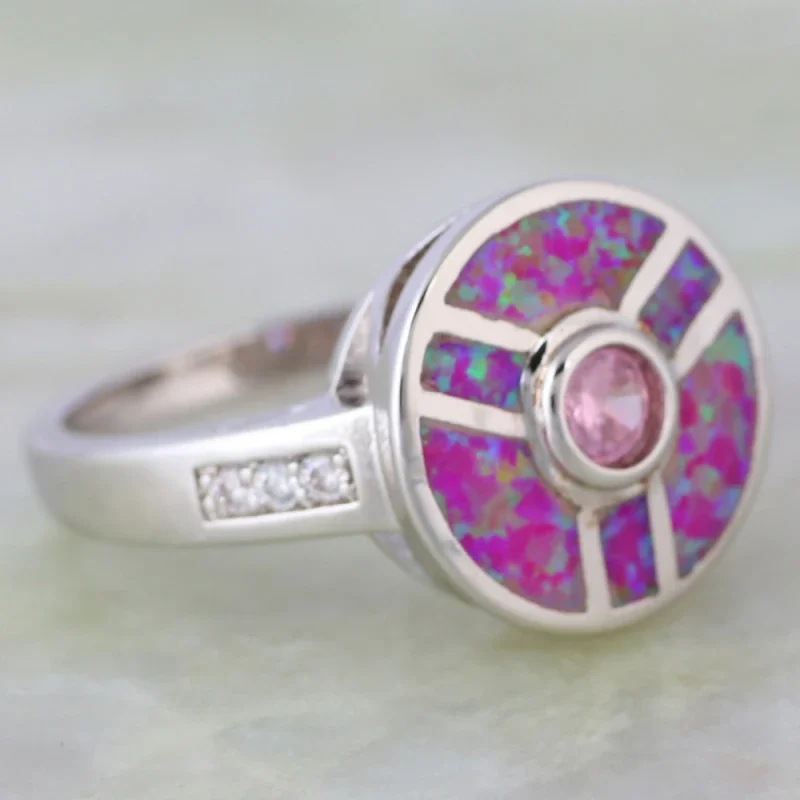 JLR690 оптовые цены посеребренное Настоящее синтетическое фиолетовое огненное