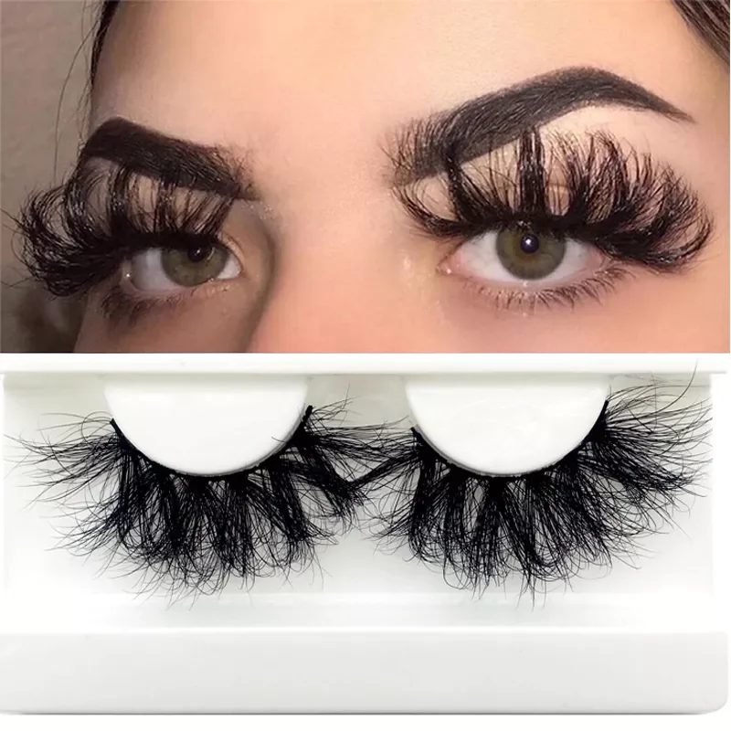 

NEW2022 25 MM Lashes Super Fluffy Wispy Reusable Mink Cruelty Free Bulk Vendor Wholesale Free Fast Shipping via UPS