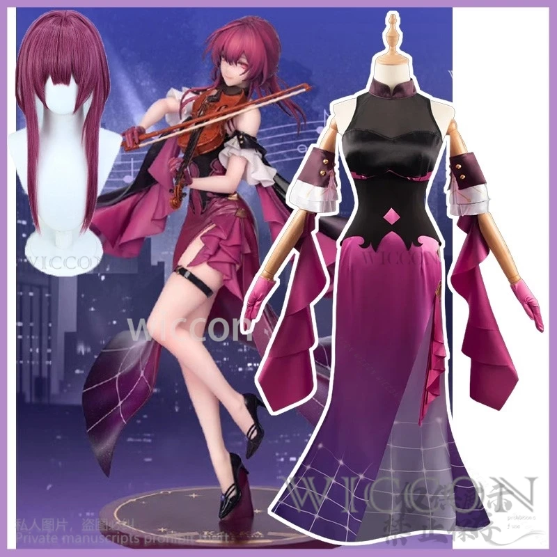 Аниме-игра Honkai: Star Rail Косплей Кафка Костюм Stellaron Hunter Концертное красное платье