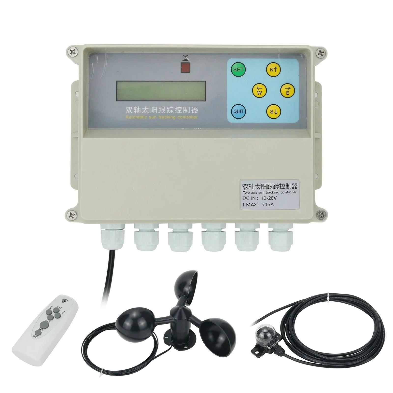 

Dual Axis Solar Tracker Controller Automatic Solar Tracking Remote Control
