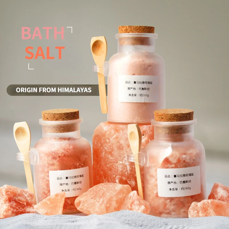 

Original Himalayan bath salt 260g/bottle dried rose bath salt red salt foot bath salt sand aromatherapy SAP bath Makeup