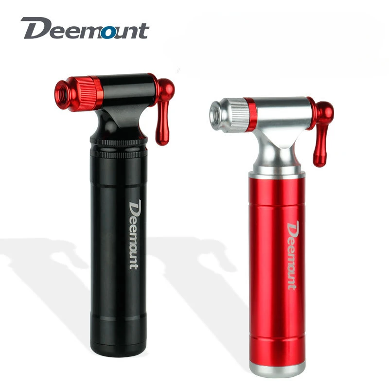 

Mountain Bike Pump MTB Outdoor Bicycle CO2 Emergency Fast Inflator Pump Aluminum Presta Nozzle Fit Threaded Unthreaded Cylinder