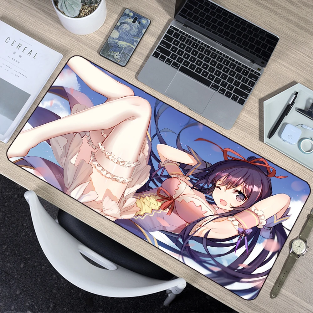 

Anime Mouse Pad Sexy Goddess Girl Black Silk Abstinence Series Game Desk Pad Office Computer Keyboard Pad Loli Control Mouse Pad